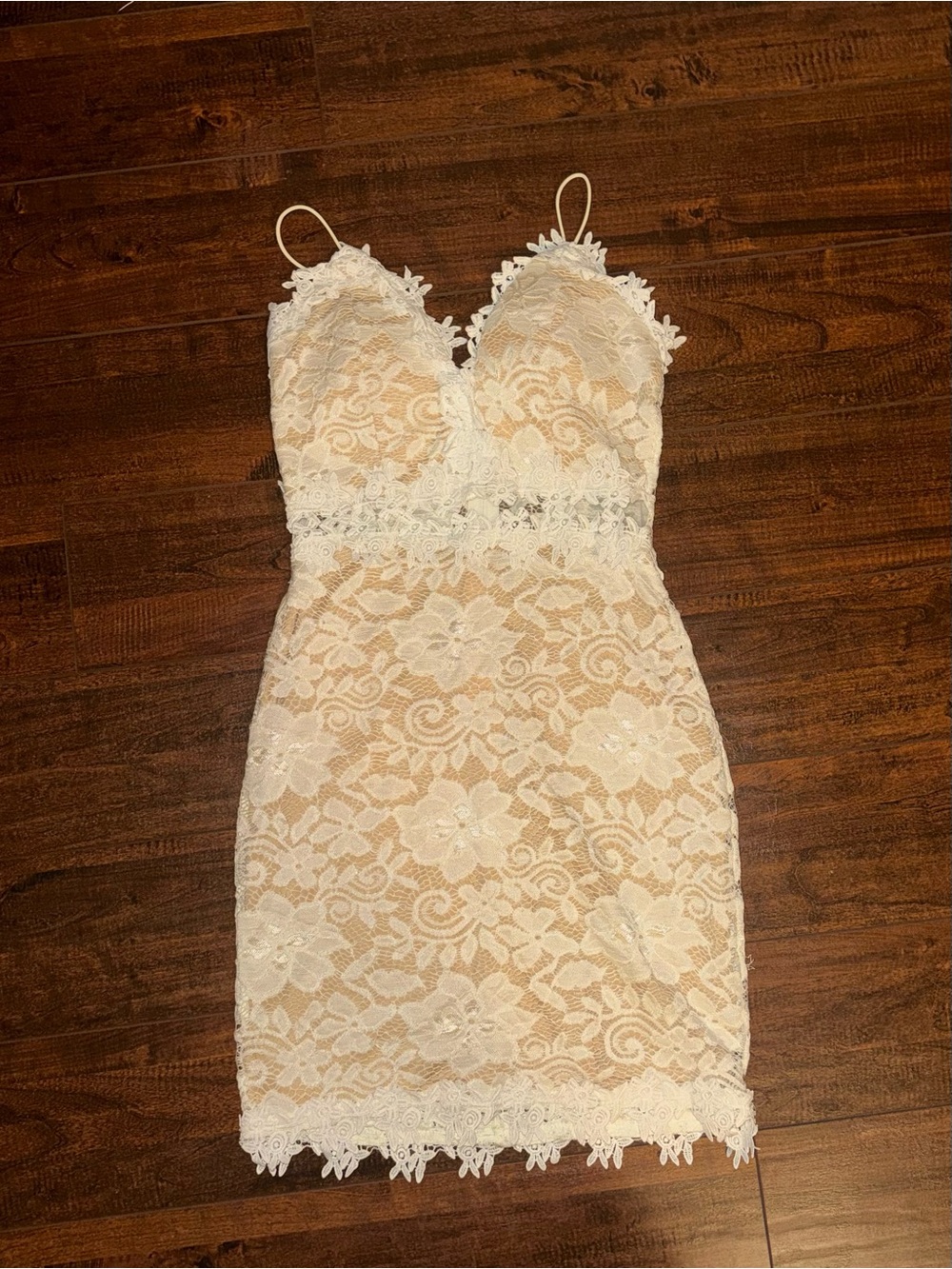 Windsor Ivory Lace Bodycon Mini Dress